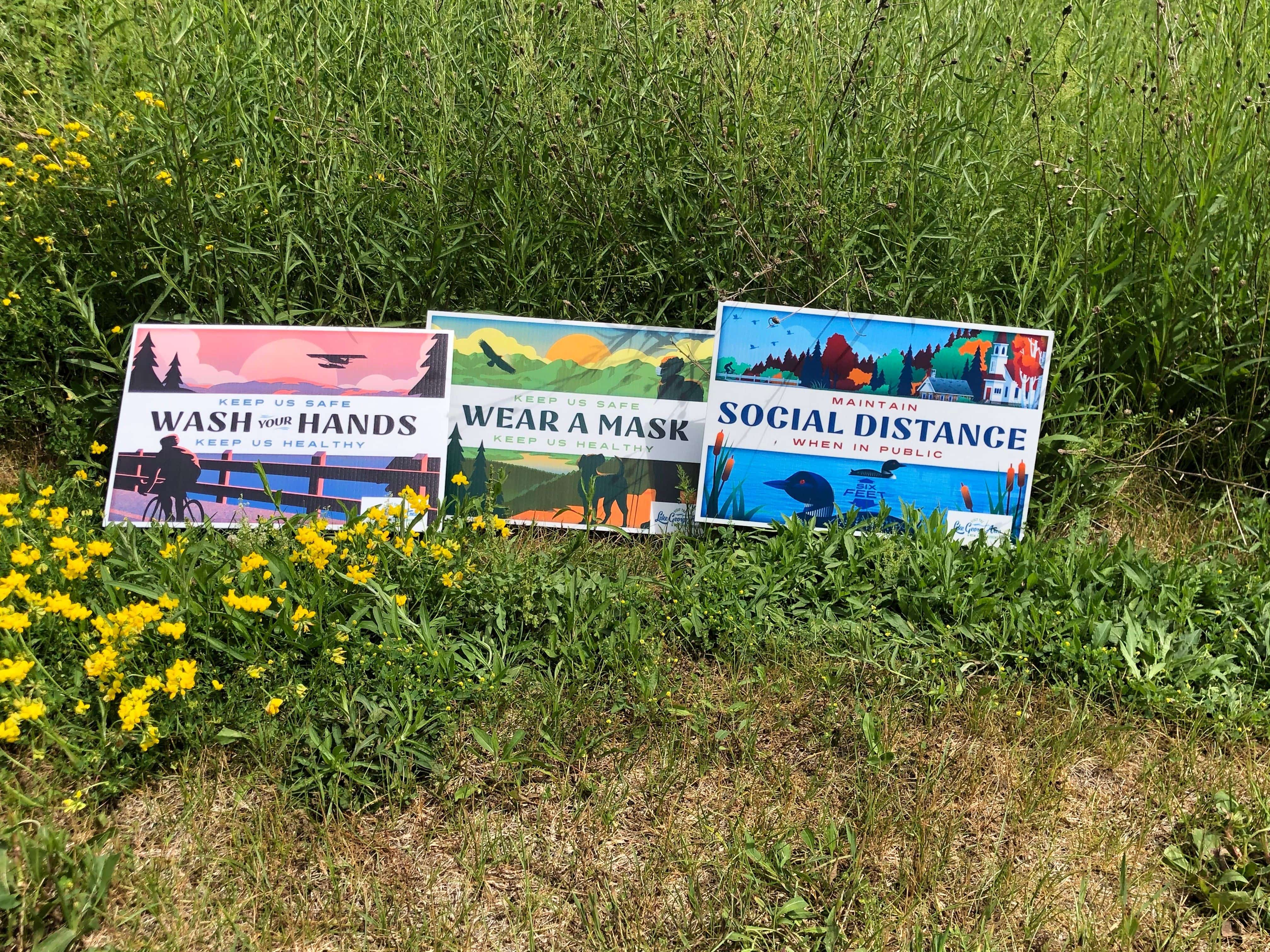 Full color flag thank you notes